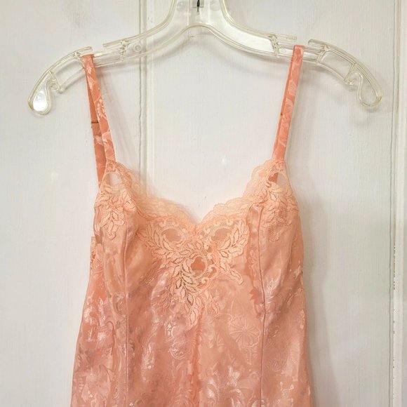 Victoria's Secret Vintage Pink Slip with Lace - Picture 4 of 5